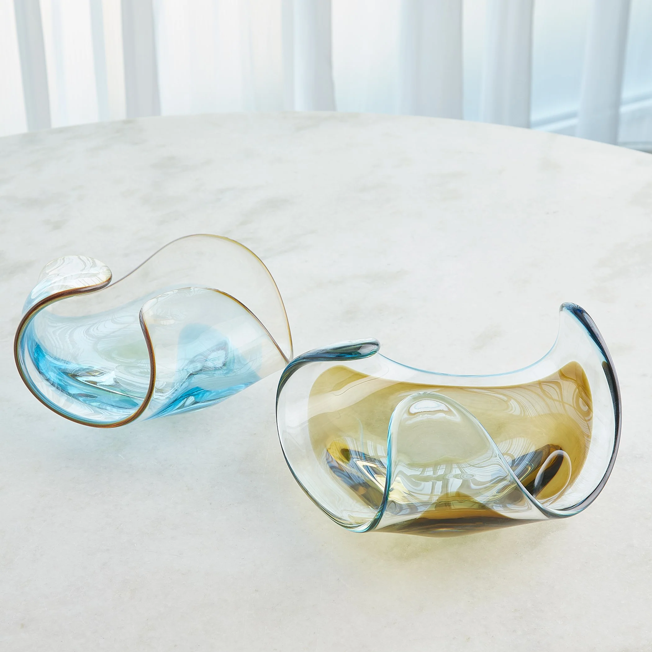 Global Views Turquoise/Beige Bowl - Image 13