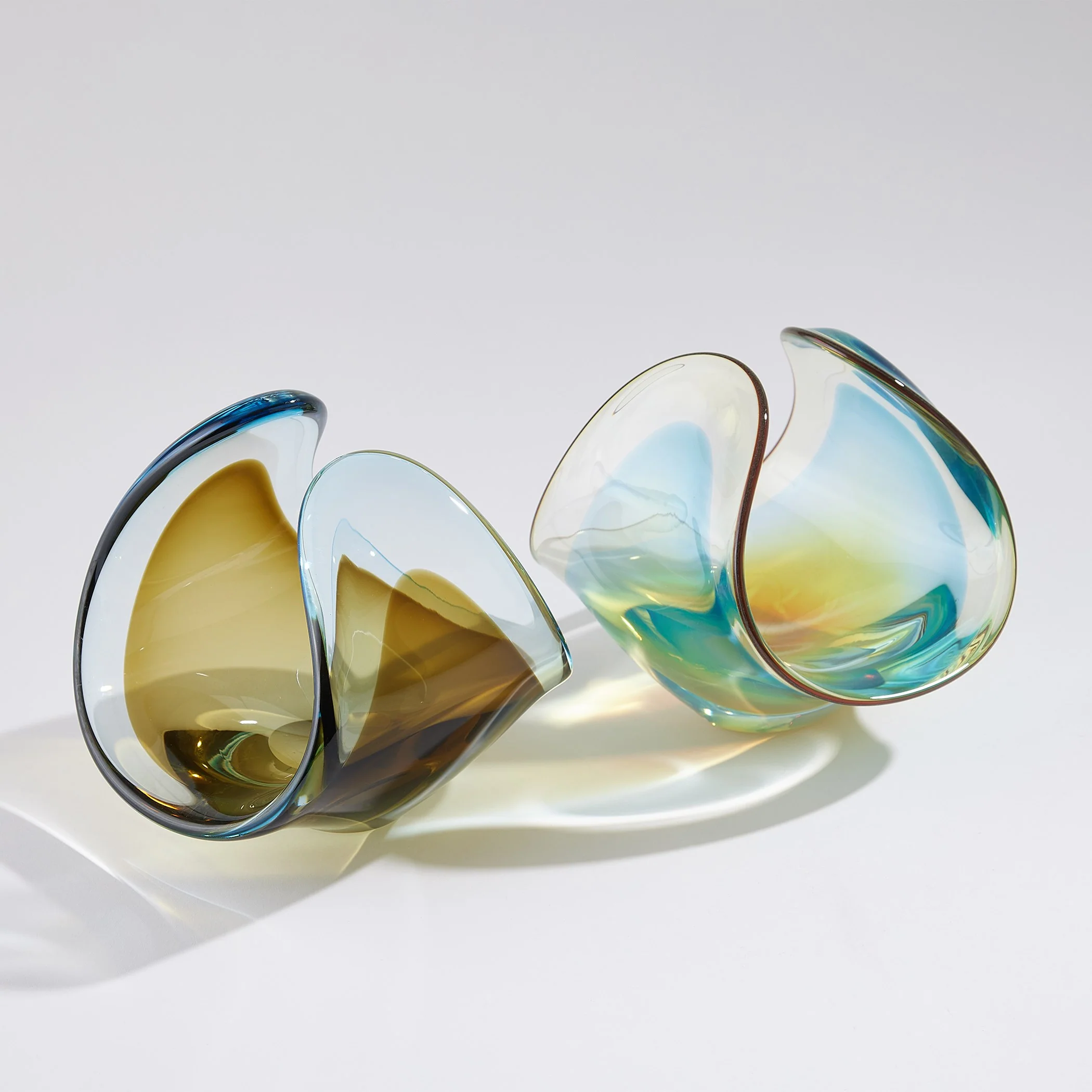 Global Views Turquoise/Beige Bowl - Image 3